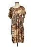 Jane Ashley 100% Polyester Animal Print Tan Casual Dress Size S - photo 1