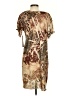 Jane Ashley 100% Polyester Animal Print Tan Casual Dress Size S - photo 2