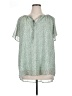 Unbranded Green Short Sleeve Blouse Size 0X - photo 1