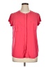 Dana Buchman Pink Short Sleeve Blouse Size XL - photo 1