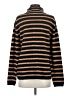 J.Crew Stripes Brown Black Turtleneck Sweater Size S - photo 2
