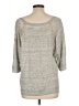 Zadig & Voltaire 100% Linen Floral Graphic Solid Stars Gray Pullover Sweater Size L - photo 2