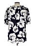 Tamara H. Blue Short Sleeve Blouse Size L - photo 2