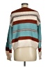 Shein 100% Acrylic Stripes Teal Pullover Sweater Size 6 - photo 2