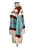 Shein 100% Acrylic Stripes Teal Pullover Sweater Size 6 - photo 5