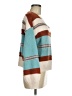 Shein 100% Acrylic Stripes Teal Pullover Sweater Size 6 - photo 4