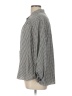 Max Studio Checkered-gingham Gray Long Sleeve Blouse Size L - photo 5