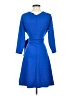 Lands' End Blue Casual Dress Size S - photo 2