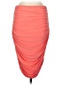 Express Solid Orange Formal Skirt Size M - photo 1
