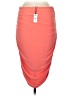 Express Solid Orange Formal Skirt Size M - photo 2