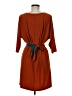 MSK Solid Orange Casual Dress Size M - photo 2