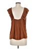 Evereve 100% Polyester Brown Sleeveless Blouse Size M - photo 2