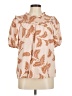 Current Air Orange Short Sleeve Blouse Size M - photo 1
