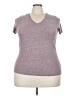 Universal Thread Tweed Burgundy Short Sleeve Turtleneck Size XXL - photo 1
