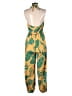Shein 100% Polyester Tropical Yellow Jumpsuit Size 6 - photo 2