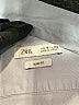 Zara 100% Cotton Solid Silver Long Sleeve Button-Down Shirt Size 8 - photo 3
