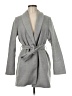 Lulus 100% Polyester Gray Coat Size M - photo 1