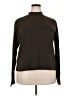 Joan Vass 100% Cotton Brown Long Sleeve Top Size 2X - photo 1