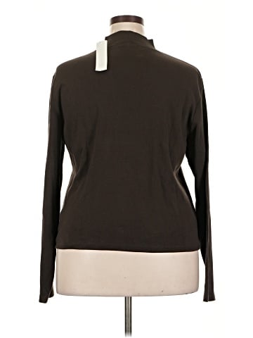 Joan Vass Long Sleeve Top (view 2)