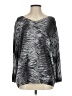 Austin Reed Animal Print Silver Pullover Sweater Size 2 - photo 1