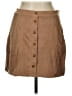 Hyfve Solid Brown Tan Casual Skirt Size L - photo 1