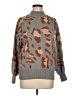 Stellah Animal Print Gray Turtleneck Sweater Size M - photo 1