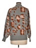 Stellah Animal Print Gray Turtleneck Sweater Size M - photo 2