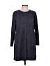 Joh Solid Gray Casual Dress Size L - photo 1