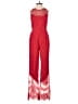 X by NBD 100% Nylon Hearts Red Jumpsuit Size XS - photo 1