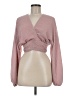Tularosa 100% Polyester Pink Long Sleeve Blouse Size M - photo 1