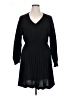 Shein Curve 100% Polyester Black Casual Dress Size 16 Plus (2) - photo 1