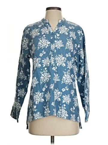 Garnet Hill 3/4 Sleeve Blouse (view 1)