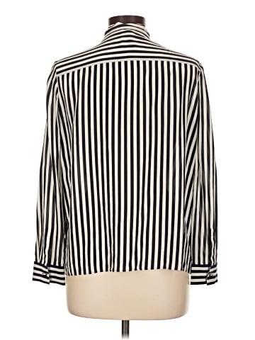 Iris & Ink Long Sleeve Silk Top (view 2)