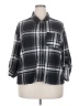 Jolie & Joy Plaid Gray 3/4 Sleeve Blouse Size 3X - photo 1