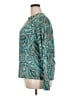 Made With Love Paisley Teal Long Sleeve Blouse Size XXL - photo 5
