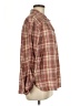 Max Studio 100% Cotton Plaid Brown Long Sleeve Button-Down Shirt Size L - photo 4