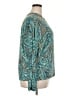 Made With Love Paisley Teal Long Sleeve Blouse Size XXL - photo 4