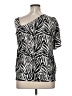 Fashion Bug Animal Print Silver Short Sleeve T-Shirt Size XL - photo 2