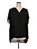 Torrid 100% Polyester Black Short Sleeve Blouse Size 4X Plus (4) - photo 1