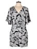 Ann Taylor LOFT 100% Polyester Graphic Gray Romper Size 10 - photo 1