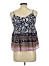Hayden 100% Rayon Blue Sleeveless Blouse Size L - photo 2
