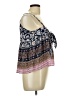 Hayden 100% Rayon Blue Sleeveless Blouse Size L - photo 4