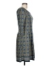 Max Studio Argyle Blue Casual Dress Size L - photo 4