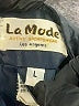 La Moda 100% Nylon Solid Blue Jacket Size L - photo 6
