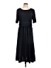 Chadwicks Solid Black Casual Dress Size L - photo 1