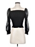 Divided by H&M 100% Polyester Black 3/4 Sleeve Blouse Size XXS - photo 1