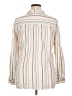 Sanctuary Stripes Ivory Long Sleeve Button-Down Shirt Size XL - photo 2