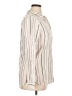 Sanctuary Stripes Ivory Long Sleeve Button-Down Shirt Size XL - photo 4