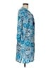 Feathers 100% Modal Paisley Blue Casual Dress Size M - photo 4