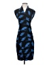 KAMALIKULTURE Graphic Blue Cocktail Dress Size XS - photo 1